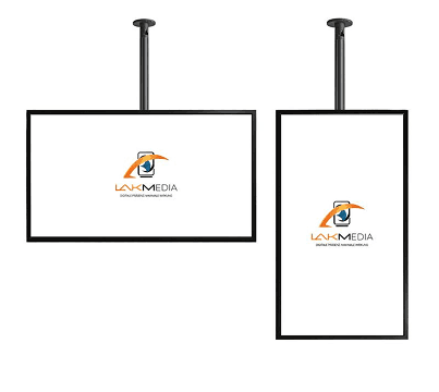 Digital Signage-Monitor für die Decke
